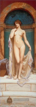 Venus an den Bade Dame Nacktheit John William Godward Ölgemälde